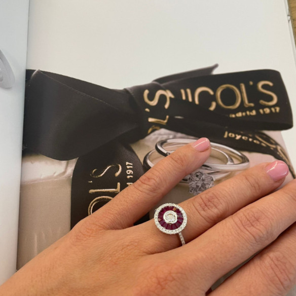 Anillo Ojo De Perdiz Rubi 0.75 - vintage-Designs