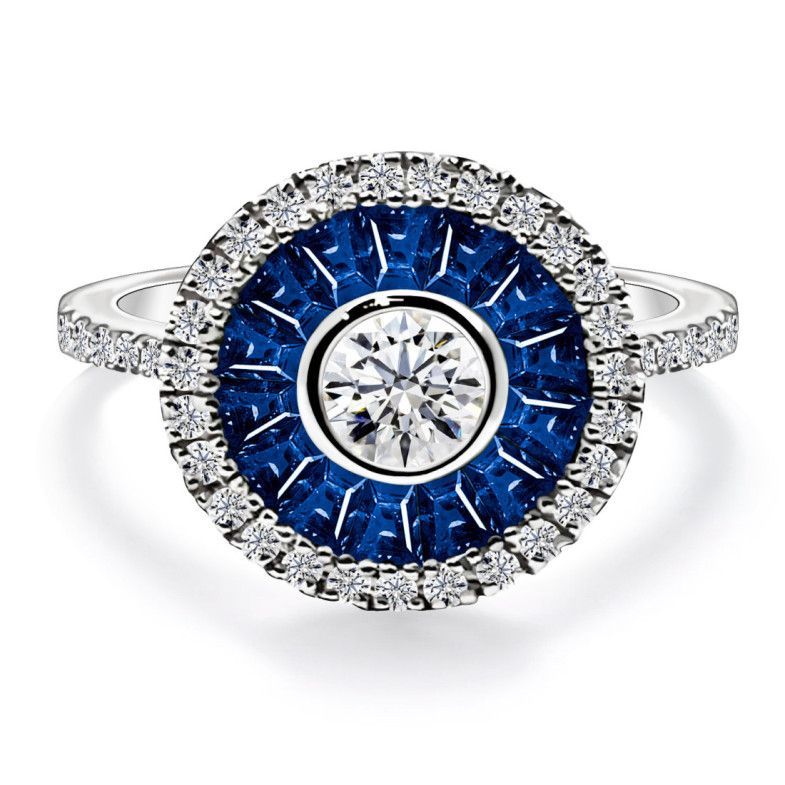 Sapphire PARTRIDGE EYE Ring - Rings