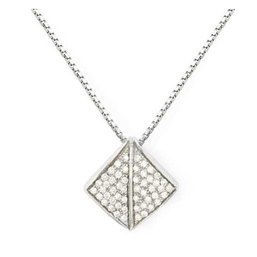 Colgante Oro Diamantes Leaf - COLGANTES