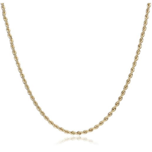 Goldkette 18K Cordon Macizo 4.5Mm 60Cm - Cadenas de Oro para Hombre