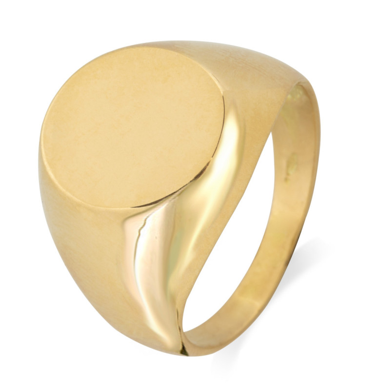 Klassischer ovaler Goldstempel - Mann Ringe Briefmarken