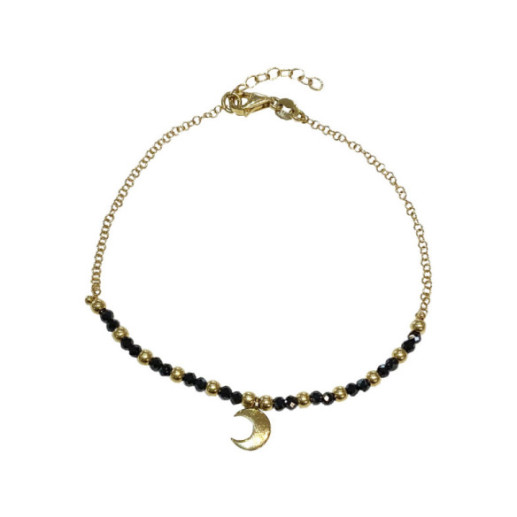 Bracciale in oro Luna Oscura - Braccialetti colorati pietre