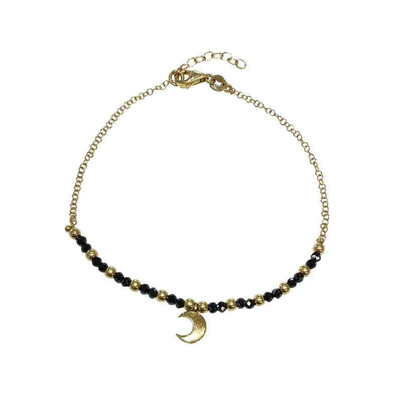Pulsera Oro Dark Moon - Pulseras Piedras Color
