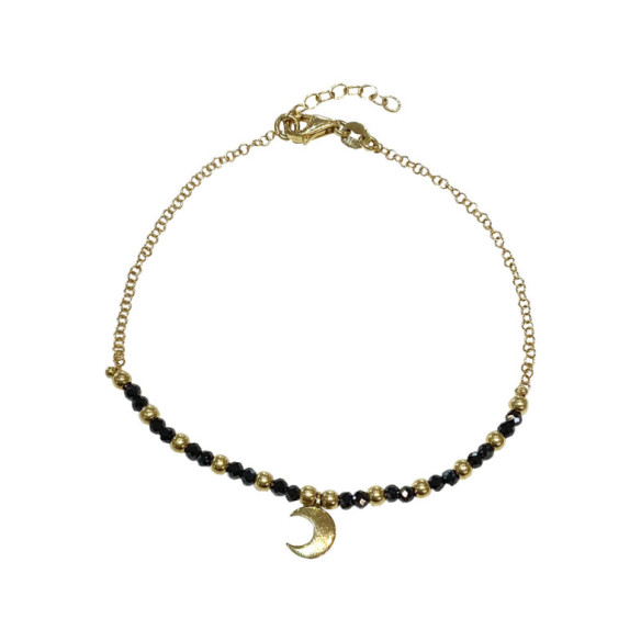 Pulsera Oro Dark Moon - Pulseras Piedras Color