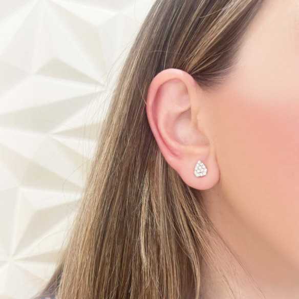 KNOB stud earrings - Bride earrings