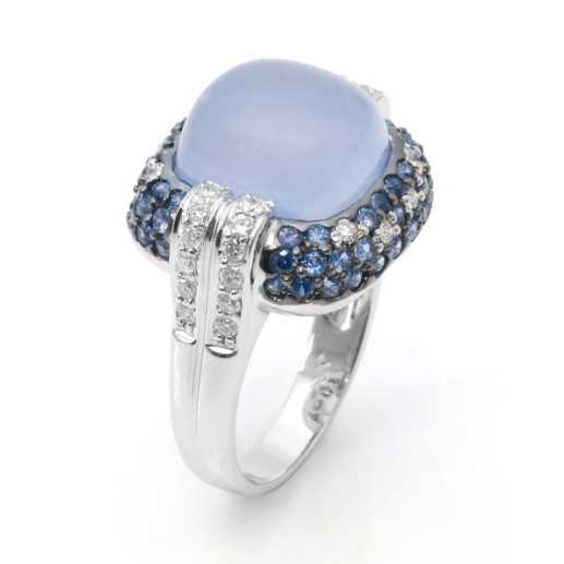 Cocktail Sapphire Ring - design moderno