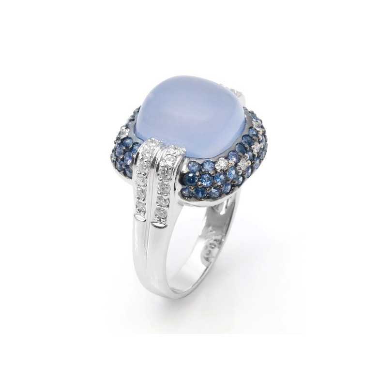 Cocktail Sapphire Ring - design moderno