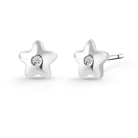 Pendientes Diamantes Dormilonas Estrella - Pendientes de bebe