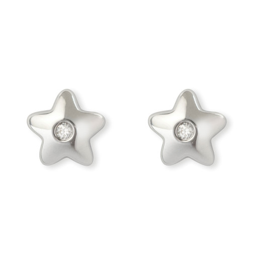 Diamante Brincos Dormilonas Estrela - Brincos de bebê 2