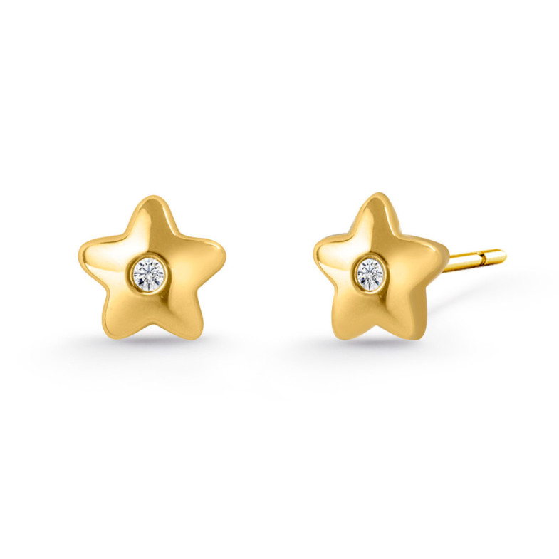 Pendientes Diamantes Dormilonas Estrella - Pendientes de bebe