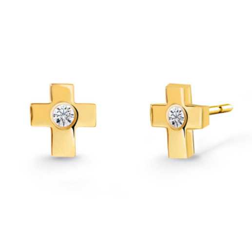 Brincos Cruzados de Diamante Sonolentos - Brincos de bebê