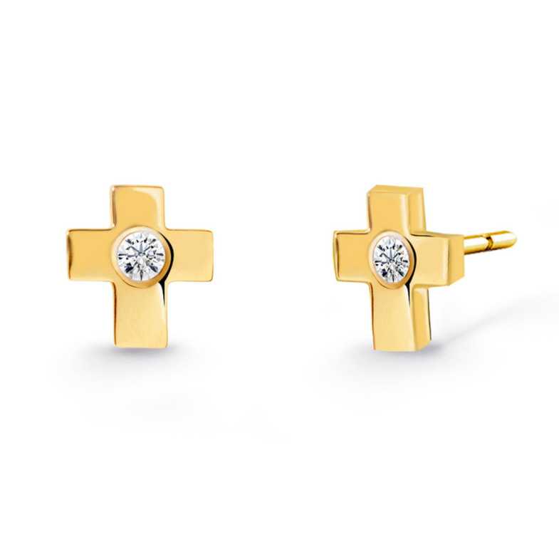 Diamond stud earrings Cruz - Baby Earrings
