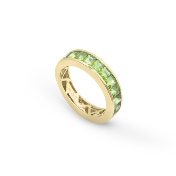 Anillo Peridoto Verde Flúor - diseños actuales