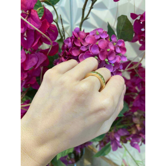 Anillo Peridoto Verde Flúor - diseños actuales