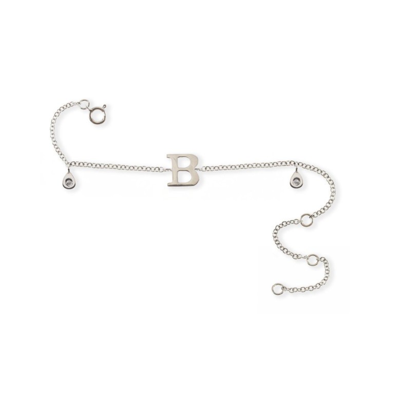 Pulsera Inicial Letra B Mini Details - Pulseras de Diamantes