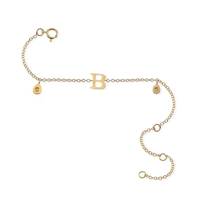 Pulsera Inicial Letra B Mini Details - Bracelets de diamant