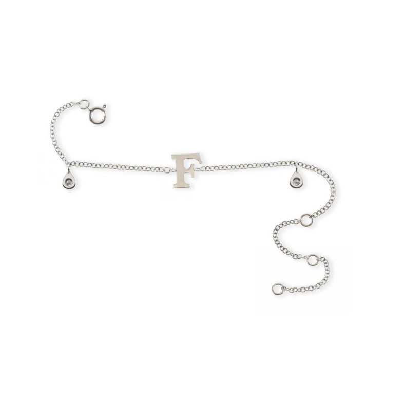 Bracelet initial letter F MINI DETAILS - Diamond bracelets