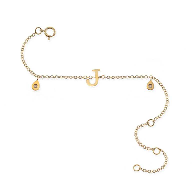 Bracciale originale Letra J Mini Dettagli - Bracciali diamantati