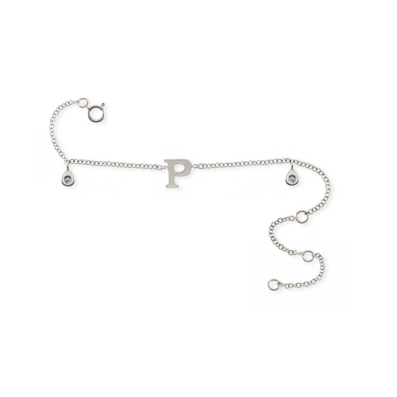 Bracelet initial letter P MINI DETAILS - Diamond bracelets