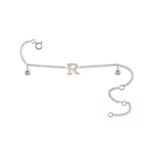 Pulsera Inicial Letra R Mini Details - Pulseras de Diamantes