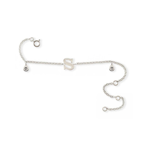 Pulsera Inicial Letra S Mini Details - Bracelets de diamant