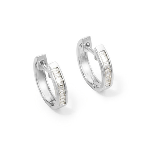 Kreolische Baguette-Diamant-Ohrringe - Brautohrringe