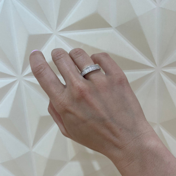 Anillo Alianza Abelia 1.30 Oro Blanco - Alliances d'engagement
