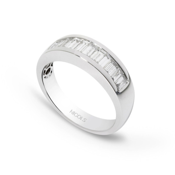 Anello Alleanza Abelia 1.30 Oro Bianco - Impegno alleanze