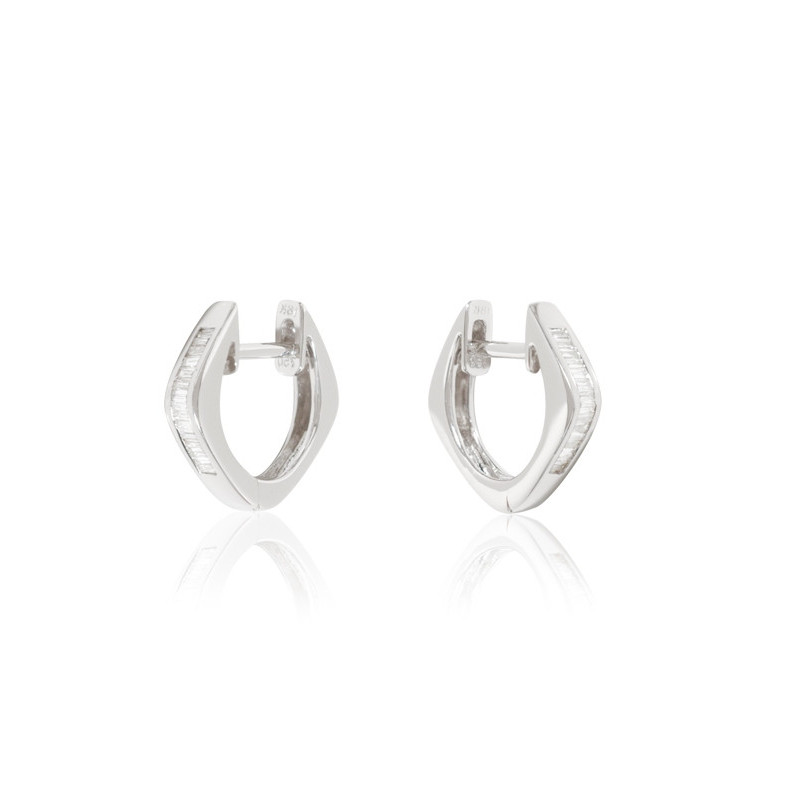 Pendientes Diamantes Aro Criolla Baguette - boucles d'oreilles d'Aro