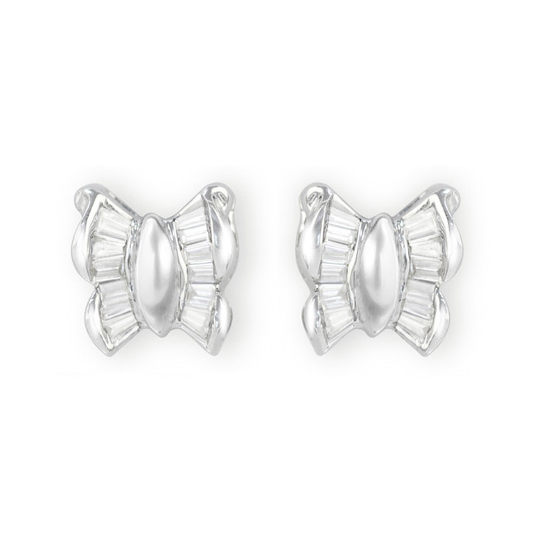 Pendientes Oro Butterfly - Boucles d'oreilles en diamant