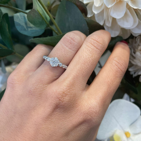 Camelia Diamantring 0.58 - Brillant