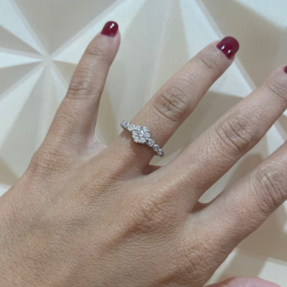 Diamond Ring CAMELIA 0.58 - Brilliant Cut