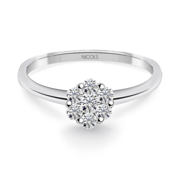 Anello di diamante Camelia 0.35 - Brillante