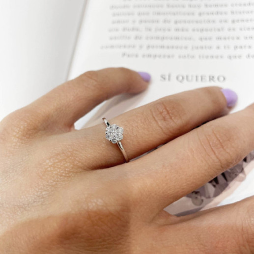 Diamond Ring CAMELIA 0.35 - Brilliant Cut 2