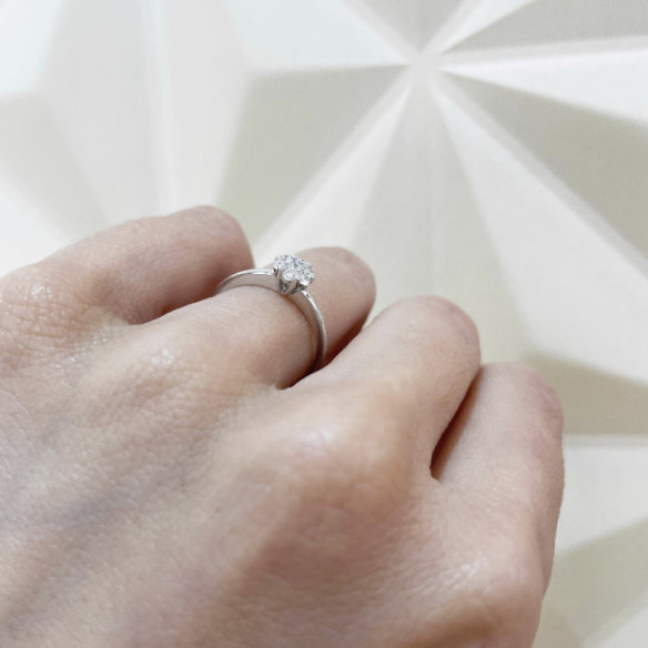 Anillo Diamantes Camelia 0.35 - Génial