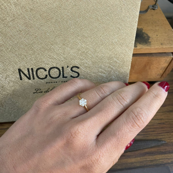 CAMELIA Diamond Ring 0.35 Rose Gold - Diamond Rings
