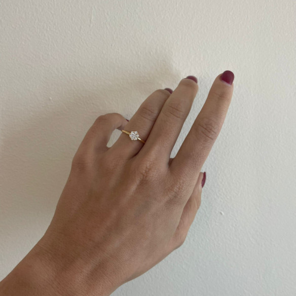 Camelia 0.35 Pink Gold - Diamantringe