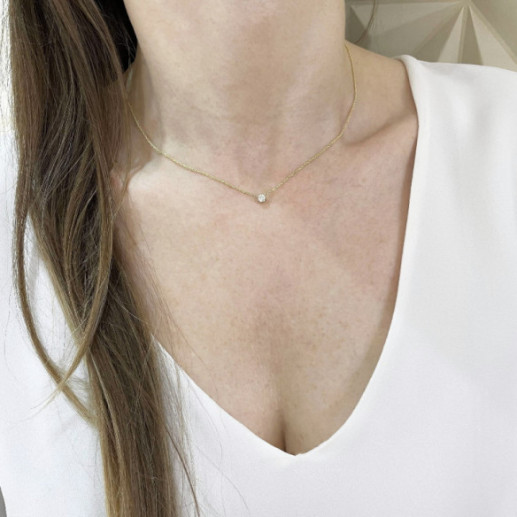 Diamond Necklace OHMYGLAM DOT - Diamond Necklaces 2
