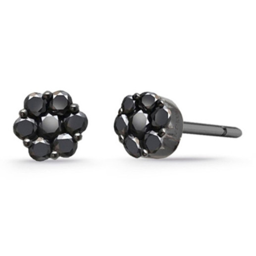 Pendientes Diamantes Negros Camelia 0.22 - sonolento