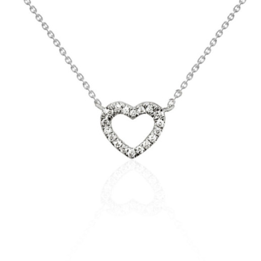Diamond Heart Necklace NICOLS - Diamond Necklaces