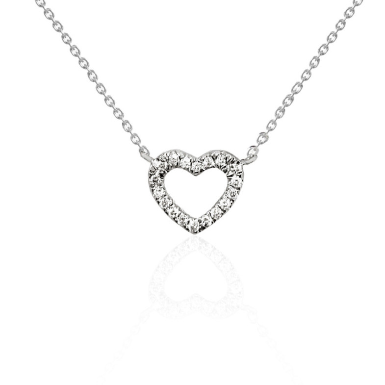 Collana Nicols con cuore di diamanti - Collane di diamante