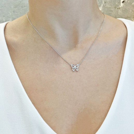 Collar Mariposa Diamantes Nicols - Collares de Diamantes 2