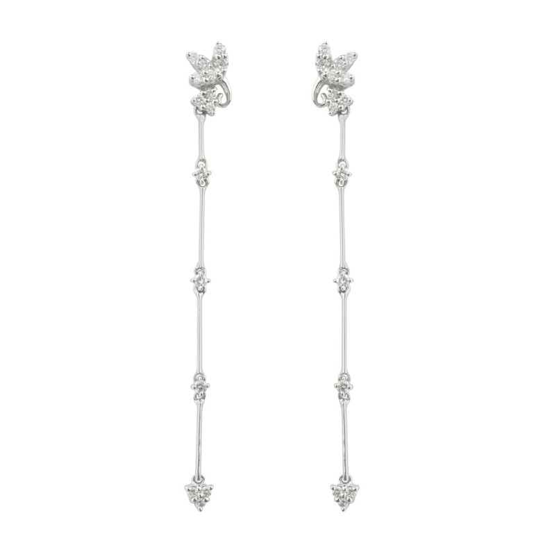 Orecchini con diamanti - Orecchini della sposa