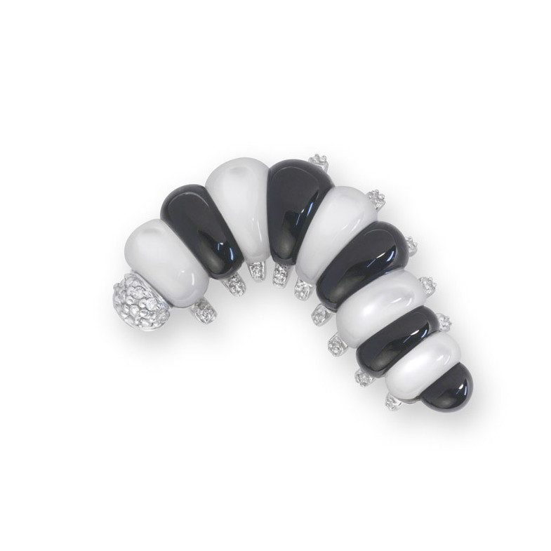 Diamond brooch ORUGA NATURALLY - brooches