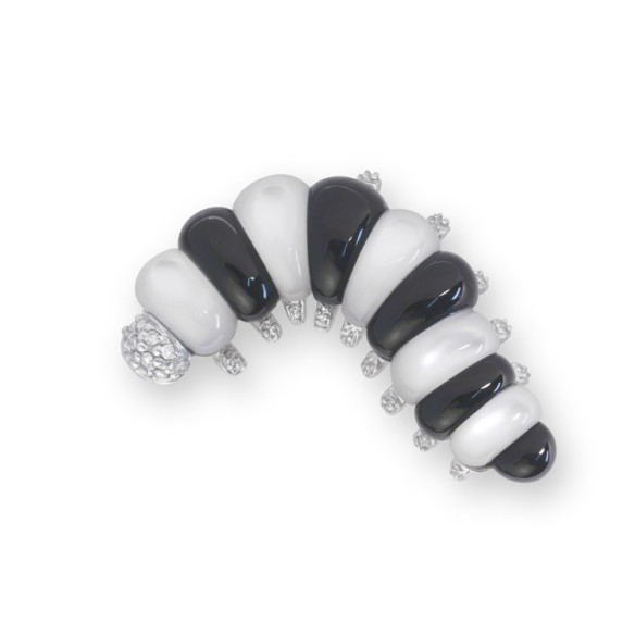Broche Diamantes Oruga Naturalmente - BROCHES