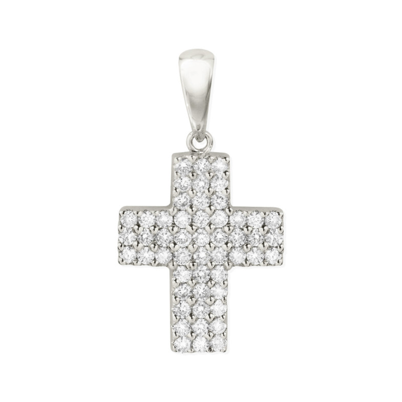 Triple Diamond Cross CATHOLIC SIGN - Diamond Crosses