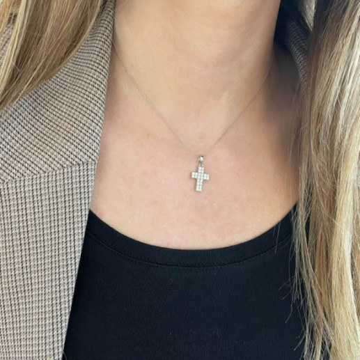 Cruz Diamantes Doble Catholic Sign - Cruces de Diamantes 2