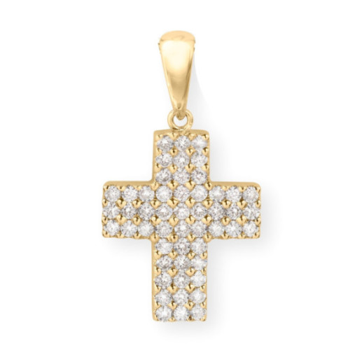 Cruz Diamantes Triple Catholic Sign - Croix de diamant