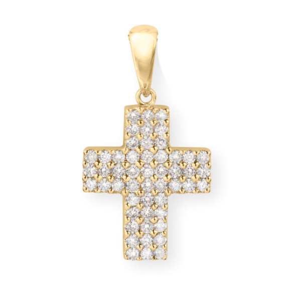 Cruz Diamantes Triple Catholic Sign - Cruces de Diamantes