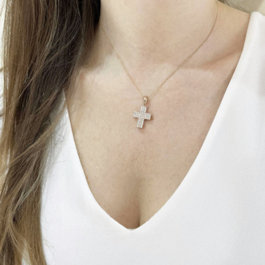 Cruz Diamantes Triple Catholic Sign - Cruces de Diamantes 2